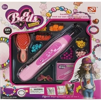 Dětské navlékací korálky Bavytoy Sada korálků s navlékačem malá