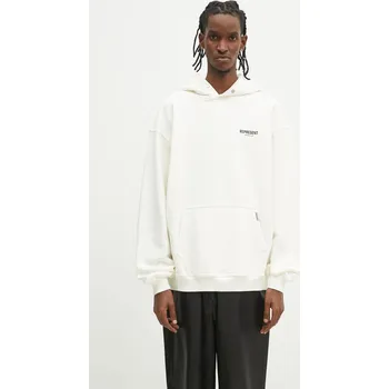 Pánská mikina Bavlněná mikina Represent Owners Club Hoodie pánská, béžová barva, s kapucí, s potiskem, OCM41113.072, M, 01X