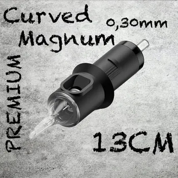 Tetování 13CM PREMIUM CARTRIDGE 0,30MM CURVED MAGNUM 1KS N3