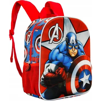 Dětský batoh Batoh předškolní batoh Avengers Karactermania pro chlapce, dívky, červený, vícebarevný