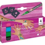 Sada Tetovací fix "Tattoo Pen Kotva, hvězda, motýl" 4 ks, KREUL