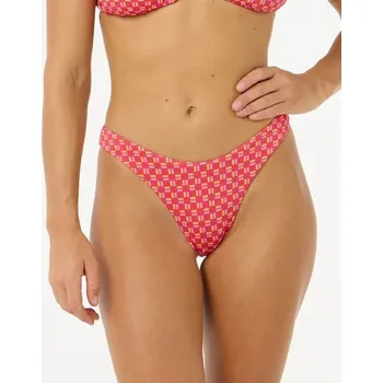 Dámská móda RIP CURL spodní díl - Shell Cove High Leg Cheeky Red (40)