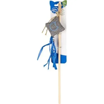 Hračka pro psa Hračka DUVO+ Eco navy prútik s vrecúškom a catnipom pre mačku, 20x6x40cm