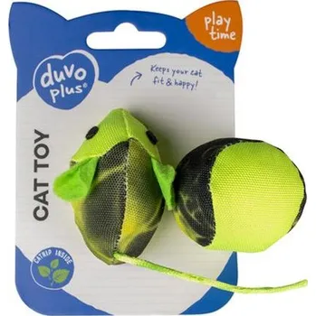 Hračka pro kočku Hračka DUVO + myš rýchla so zelenou loptou 16x3,8x4cm