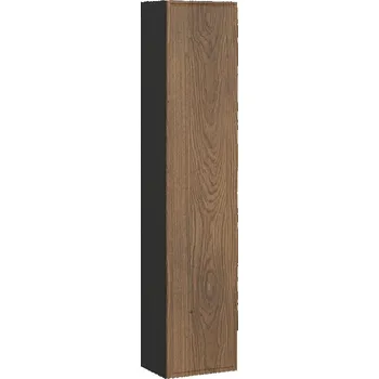 Vysoká závěsná skříňka Talia Casella 80-30-1D černý mat/dub casella