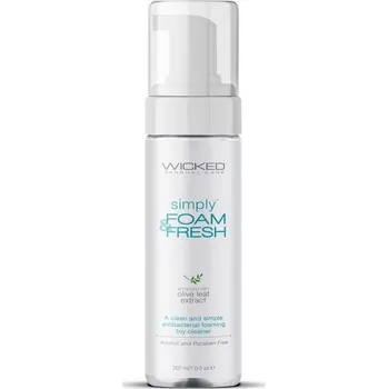 Lubrikační gel Wicked FOAM & FRESH Simply Čisticí prostředek 207 ml