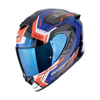 Motodoplněk Moto přilba SCORPION EXO-1400 EVO II AIR LINART matná černo/modro/červená M