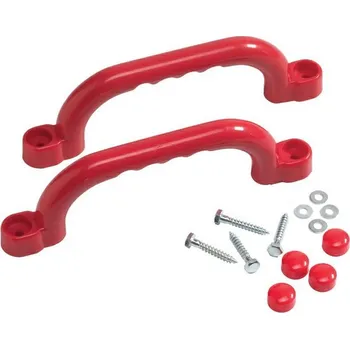 Doplněk pro dětské hřiště Plastová madla, úchyty 250x75 mm- 2ks na dětské hřiště Barva: Červené