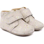 POM POM Dětské kožené bačkůrky se suchým zipem pro první krůčky Bellis Pom Pom® Beginners™ Velikost: 25