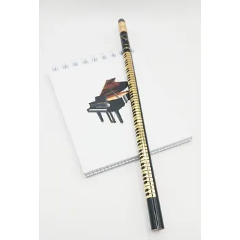 Dárkový balíček - hudební blok klavír a černá tužka klaviatura