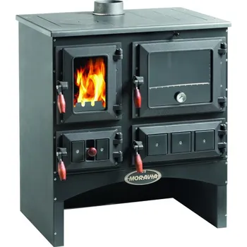 Krbová kamna KVS MORAVIA TYP 9170 OLIVER sporák na tuhá paliva 6,6kW, s troubou,antracit