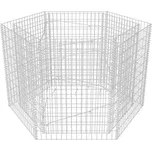 vidaXL Šestihranný gabionový vyvýšený…