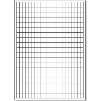 Speciální papír Samolepky 9x15 štítky A4 čistě bílé 10 archů/LESK
