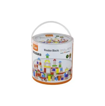Dřevěná stavebnice 100 kostek