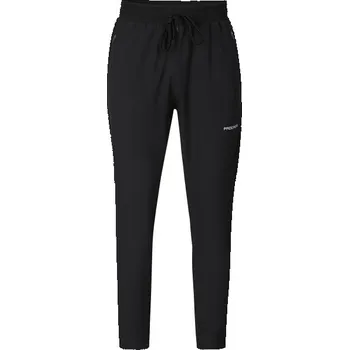 Pánské oblečení Pánské kalhoty na běhání PROGRESS TRAINER 2XL Černá, Stříbrná