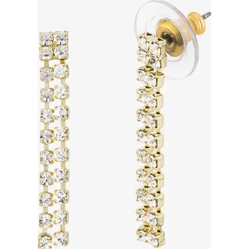 Šperk Pozlacené bižuterní náušnice Queen s českým křišťálem Preciosa