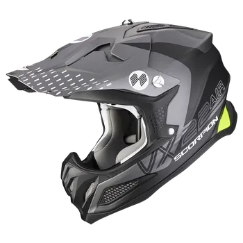 Motodoplněk Moto přilba SCORPION VX-22 AIR ARES matná černo/stříbrná S