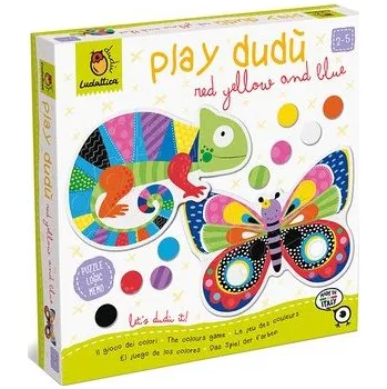 Desková hra LUDATTICA Červená, žlutá, modrá - barevná vkládací hra