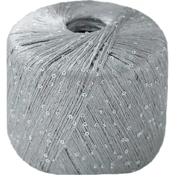 Galanterie Lana Gatto Paillettes 8603 – argento