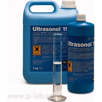 Roztok čistící pro ultrazvukové lázně | ROTH (Specifikace: Ultrasonol® 11 - alkalický, Bezp. věty (GHS): H290-H314-EUH031, Balení: 5 l)