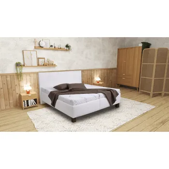 Postel Pohoda Čalouněná postel Saray 180x200 s matrací Miami Zvolte látku: asti 1, Barva nožiček: Chrom 15 cm