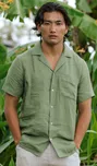 MagicLinen Hawi Forest Green