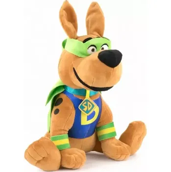plyšák Scooby Doo - Maska modrého sokola- plyšová postavička z pohádky Scooby Doo (Warner Bros - Scooby Doo - 28 cm)