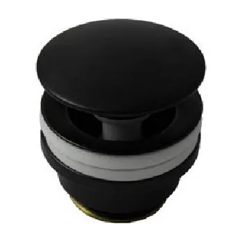 Sifon Paffoni Ringo West - Uzavíratelná umyvadlová výpusť 1 1/4, Click-Clack, matná černá ZSCA050NO