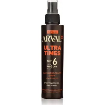 Pleťový olej Arval Half Times Ultra Times SPF 6 opalovací olej na obličej a tělo 125 ml