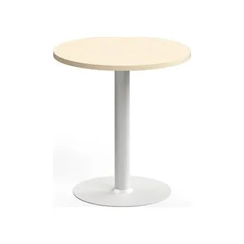 Jídelní stůl Stůl VERTICUS, Ø700x720 mm, bříza/bílá