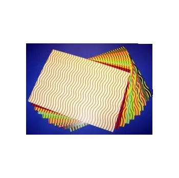 Barevný papír Vzorovaný karton 21 - Vlnky A3 10ks 9221-99