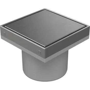 Podlahová vpusť přímá D110, nerez rámeček, mřížka STEEL 150