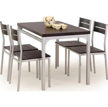 Jídelní set Jídelní set BENGUL, wenge/kov + vyzvednutí ZDARMA