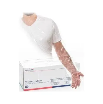 Rukavice Rukavice jednor. dlouhé supersoft. s náram. 50ks CVET