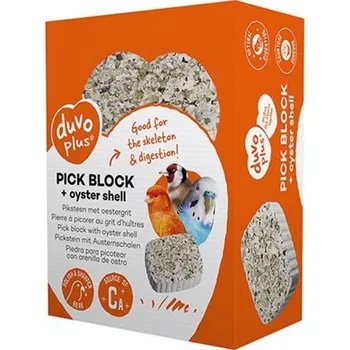 Blok Blok DUVO+ s ustricovým gritom pre vtáky 200g - 7,2x9,7x3,5cm