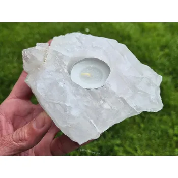 Svícen Svícen drúza z křišťálu 578g