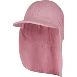 Dětský UV klobouk s plachetkou z bio mušelínu UV 50+ barva rosa 749 STERNTALER Velikost: 55cm