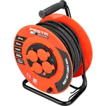 Prodlužovací kabel na bubnu venkovní, 50m, 4 zás., 3x1,5mm, černý, IP44, FESTA INDUSTRY