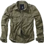 BRANDIT Pánská košile - Vintage - Oliv Velikost: 5XL