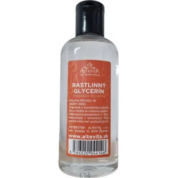 Doplněk stravy ALTEVITA Rostlinný glycerin Glycerin kosmetická kvalita 250 ml