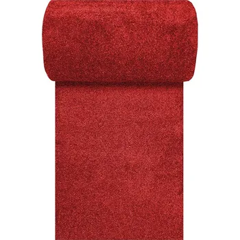 Koberec Běhoun koberec PORTOFINO červený 80 Jednobarevný 1cm až 1,9cm PORTOFINO 30/30/80 Červená