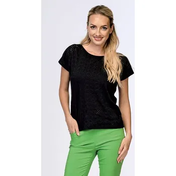 Dámská halenka Kimonová černá dámská halenka z madeiry 7898 velikost 3XL