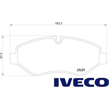 Brzdové destičky Iveco 42561355