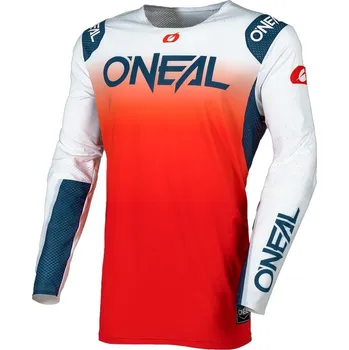 Cyklistické oblečení Dres - O´NEAL Prodigy FIVE FOUR 2025 - červená/oranžová/modrá S