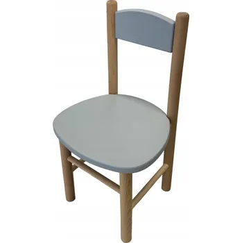 DĚTSKÁ DŘEVĚNÁ ŽIDLIČKA ŠEDÁ DO POKOJE