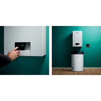 Kotel Vaillant eco TEC plus, VU 20CS/1-5 + VIH R 120/6M, plynový kondenzační kotel vč. zásobníku TV