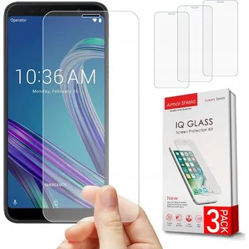 Pouzdro na mobilní telefon Hybridní Sklo ArmorShield pro Asus Zenfone Max Pro M1 3 ks