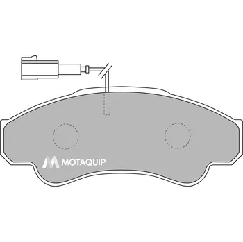 Brzdová destička Sada brzdových destiček, vždy 4 kusy v sadě MOTAQUIP LVXL1034
