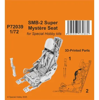 Plastikový model 1/72 SMB-2 Super Mystere seat (SP.HOBBY)