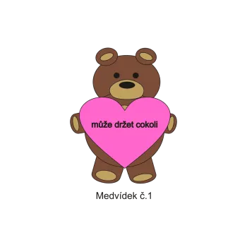 Informační tabulka Samolepky OZNAČENÍ TŘÍD - Medvídci č.1 8503-79